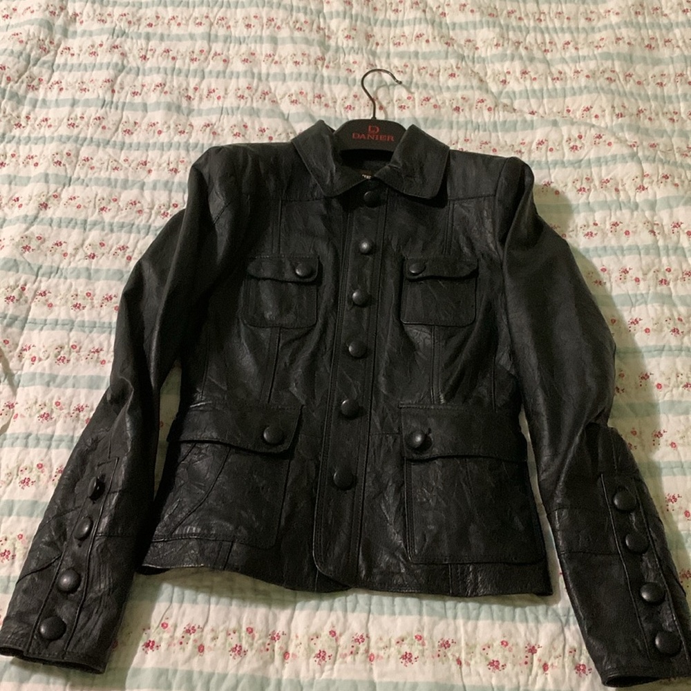 Danier Black Leather Jacket